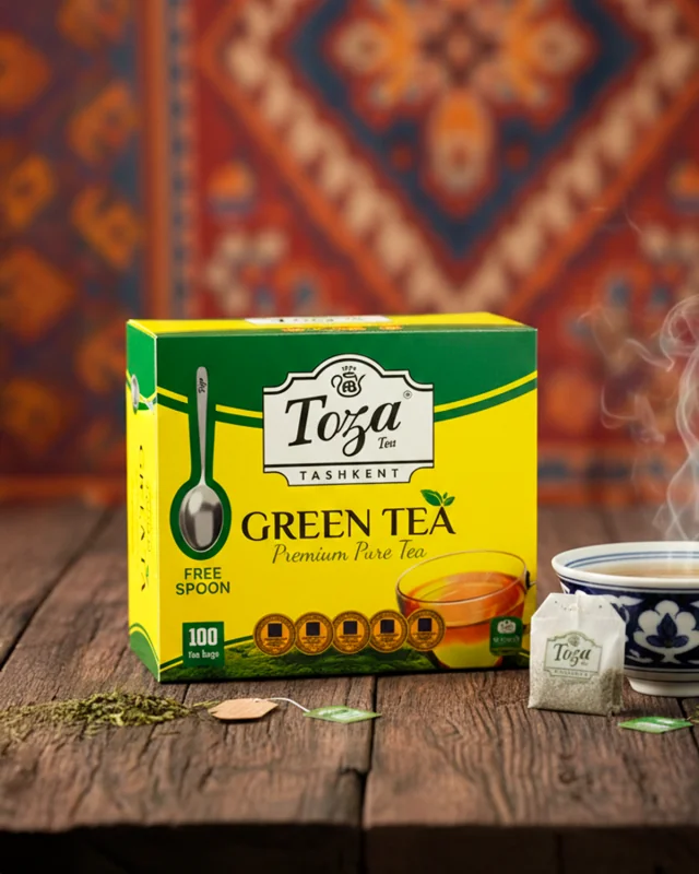 Чай Зелёный TOZA 100 пакетика