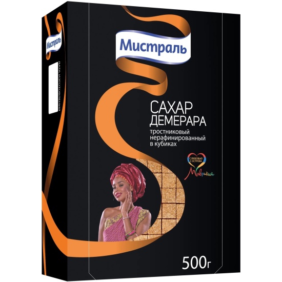 Сахар тростниковый Мистраль 500гр