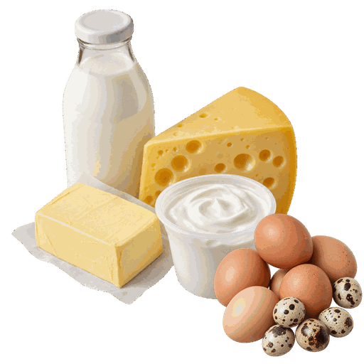Молочные продукты и яйца